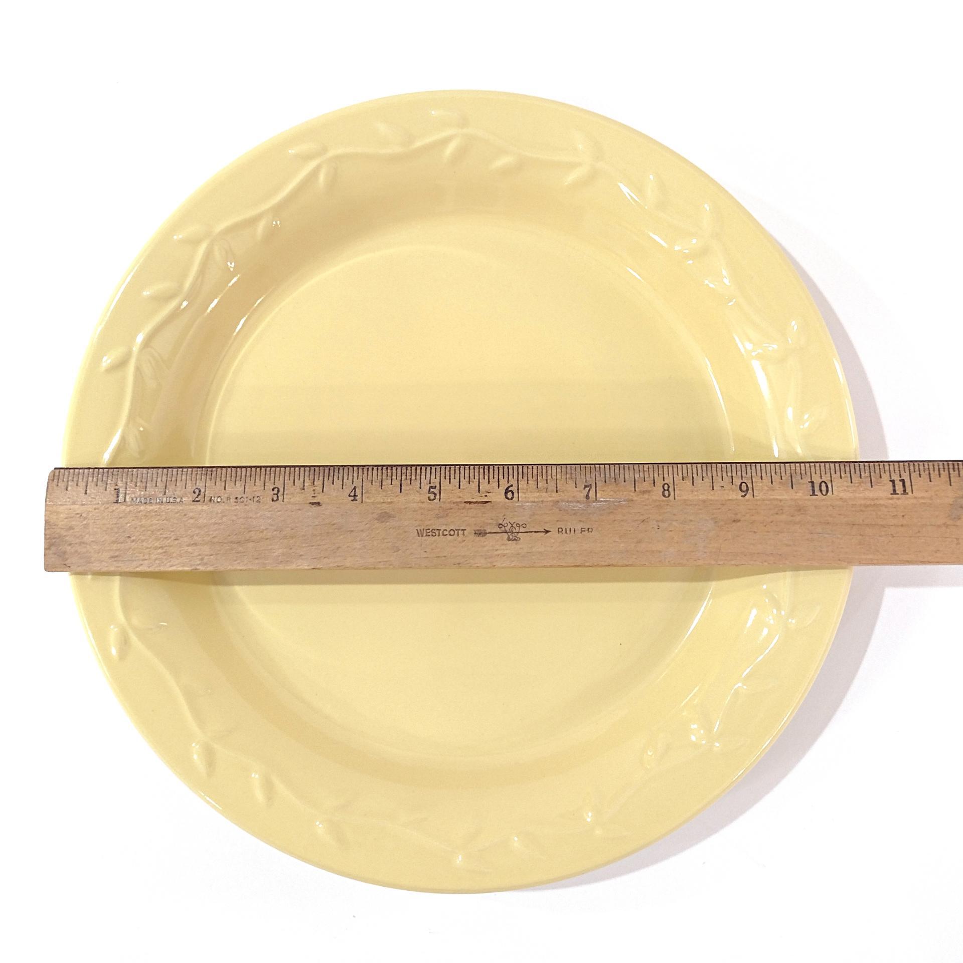 Vintage Home and Garden Party The Country Garden Collection Yellow Dinner Plate
