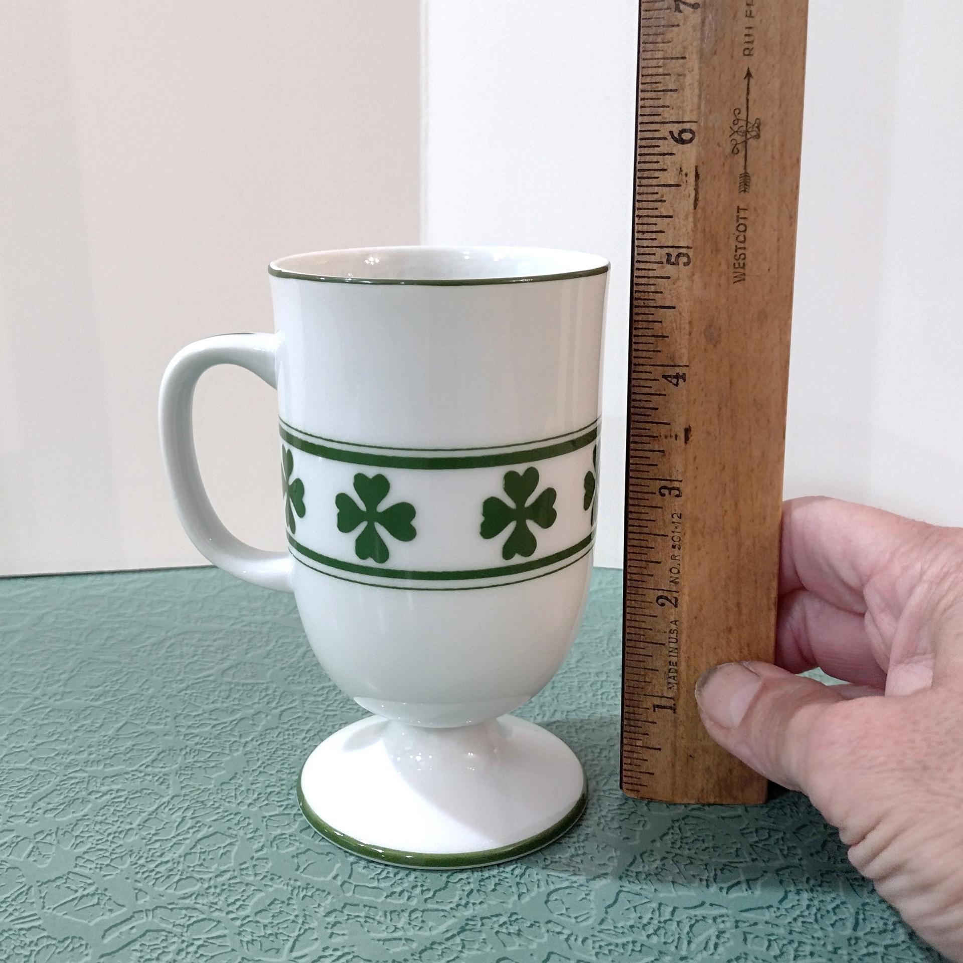 Shamrock Clover Irish Coffee Ceramic Mug, St. Patrick's Day Gift