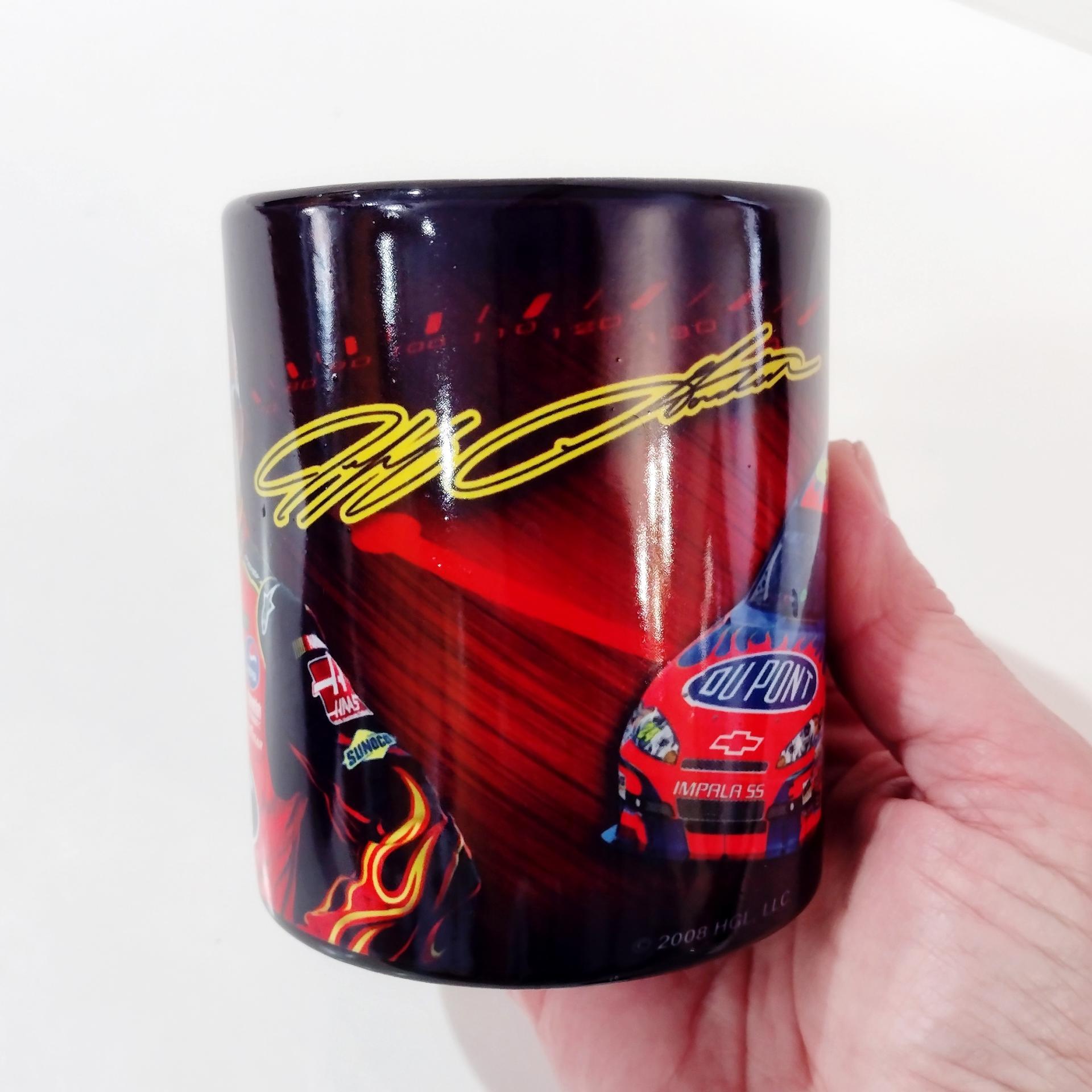 Vintage Jeff Gordon #24 NASCAR Ceramic Mugs, Set of 2