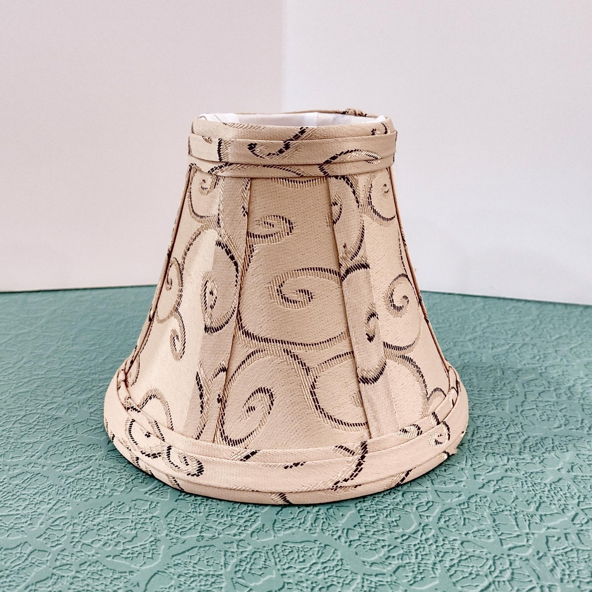 Vintage Swirl Victorian Style Fabric Mini Bell Lamp Shade