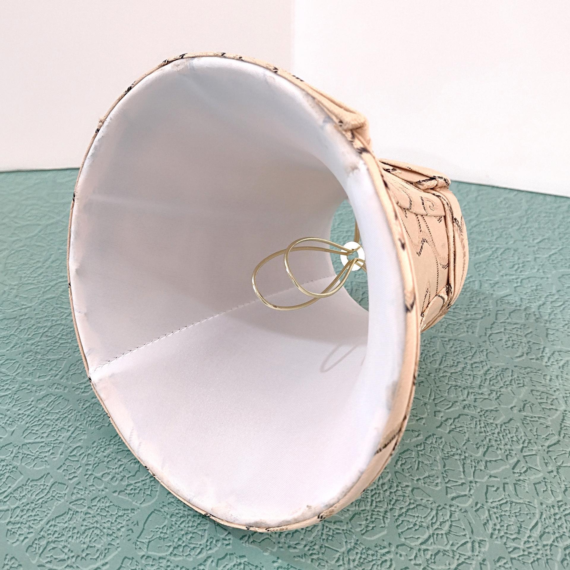 Vintage Swirl Victorian Style Fabric Mini Bell Lamp Shade