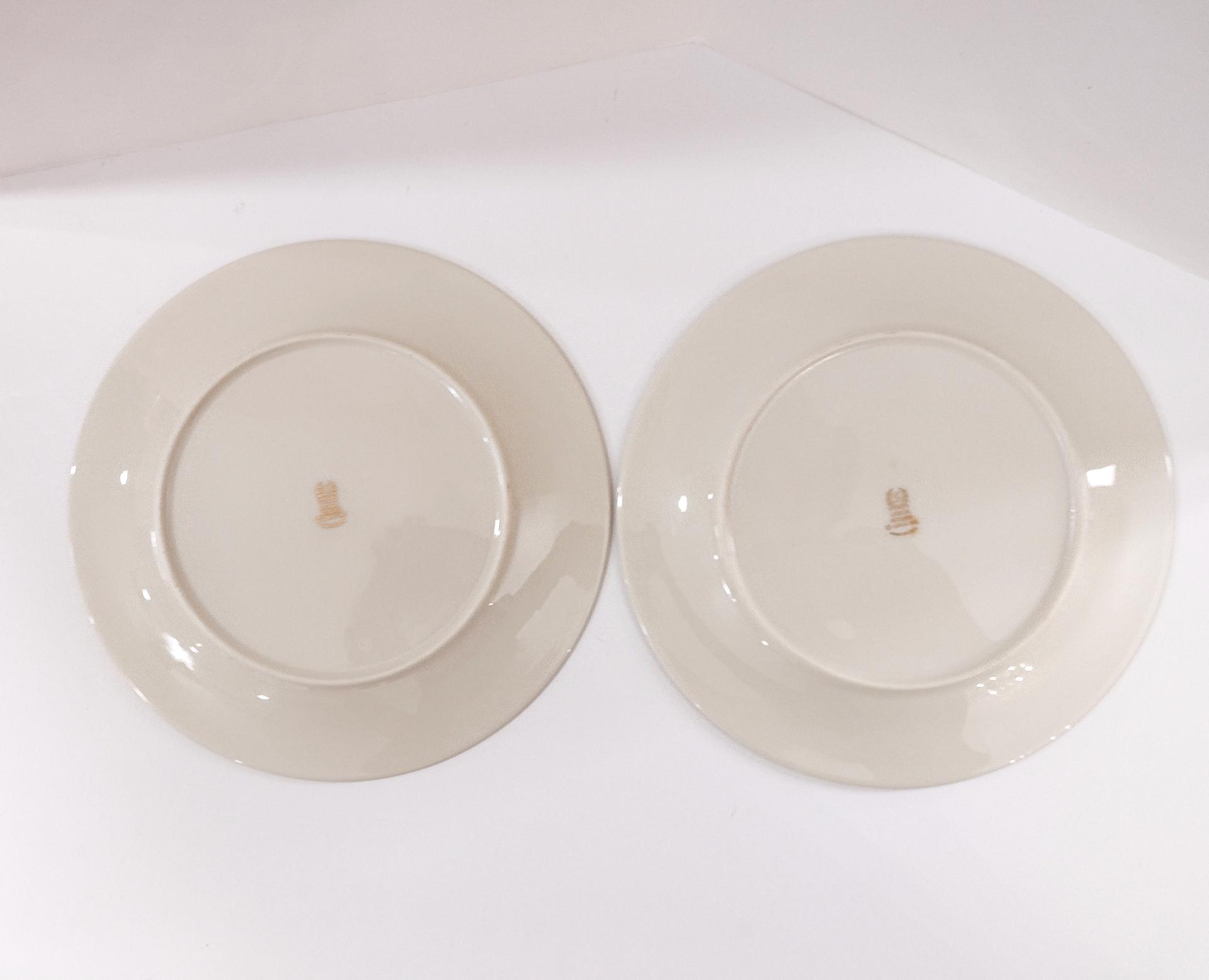 Vintage Lenox Interlude Porcelain Dinner Plates, Set of Two