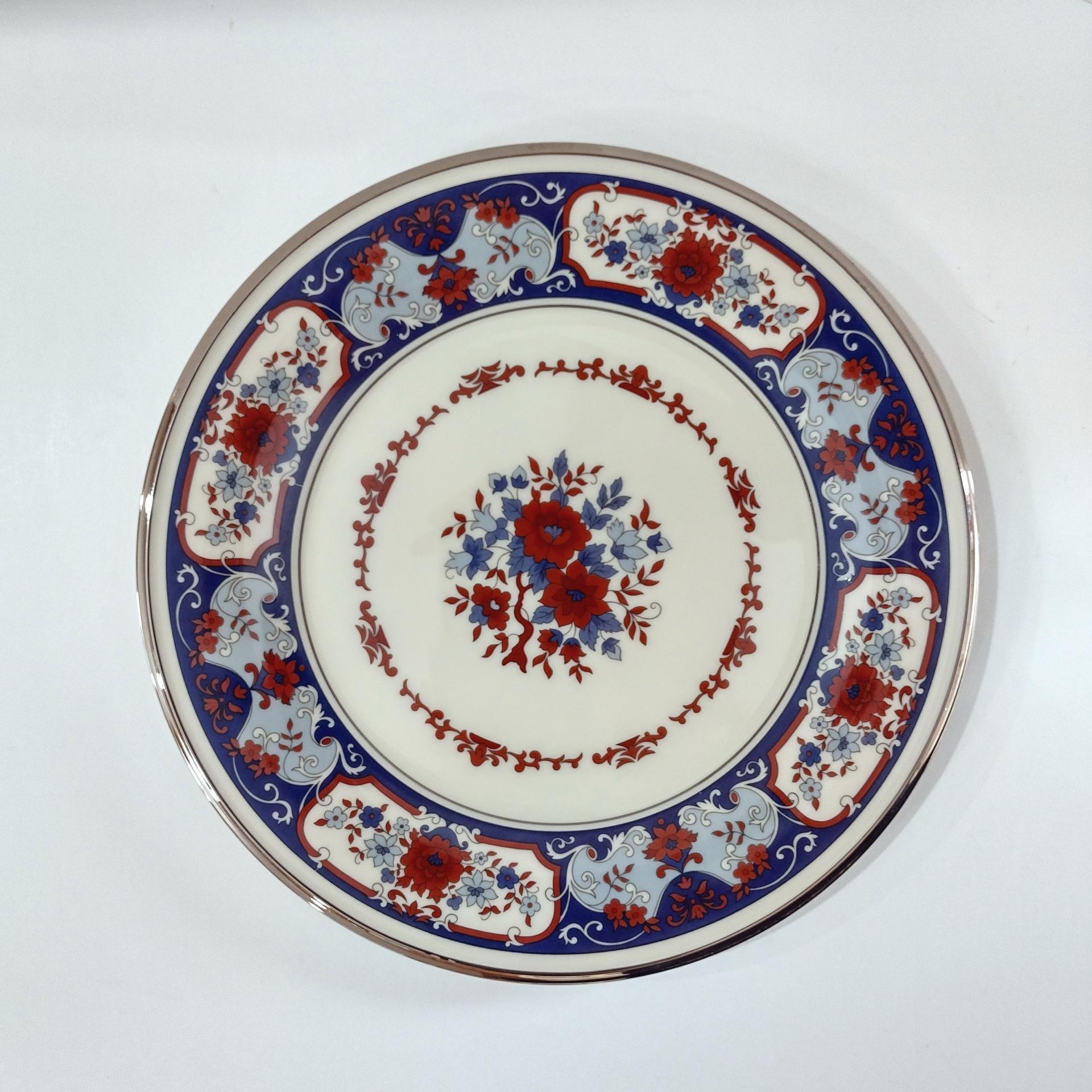 Vintage Lenox Interlude Porcelain Dinner Plates, Set of Two