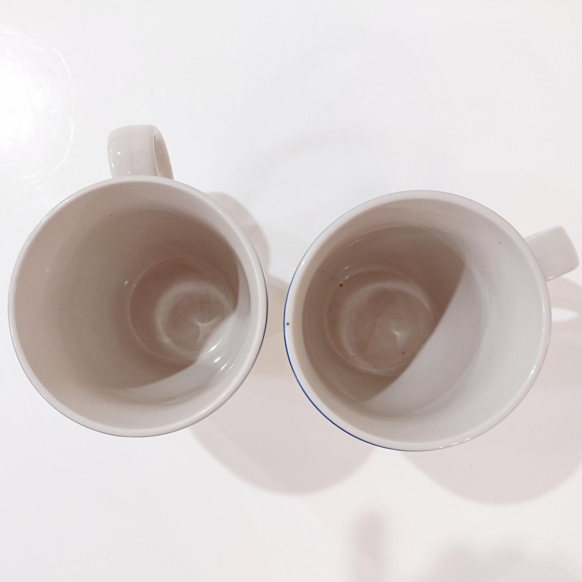 Vintage LL Bean Blueberry Coffee Tea Mugs, Set of Two