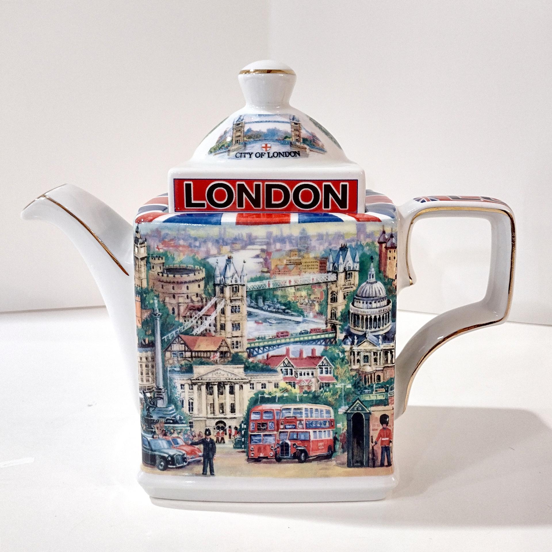 Vintage James Sadler City of London Teapot, Best of British Collection Tea Pot