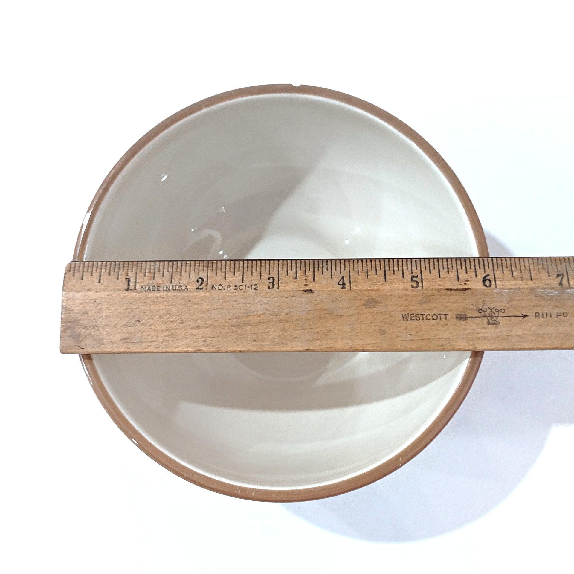 Vintage Pier One Maribeth Ironstone 6 Inch Coupe Cereal Salad Bowls, Set of 4