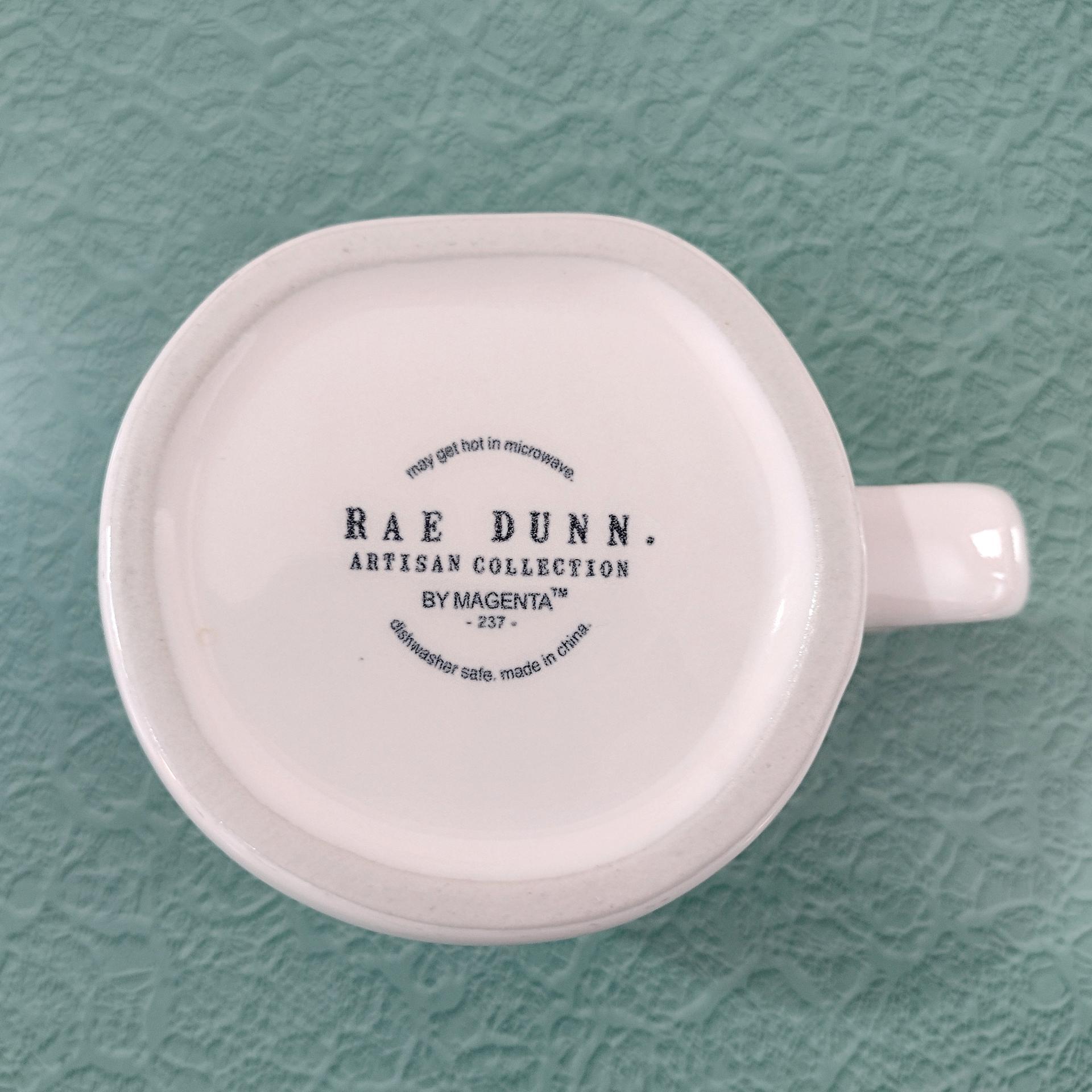 Vintage I Need Coffee Meow Rae Dunn Ceramic Mug, Large Oversized Mug, Mother's Day Cat Lover Gift