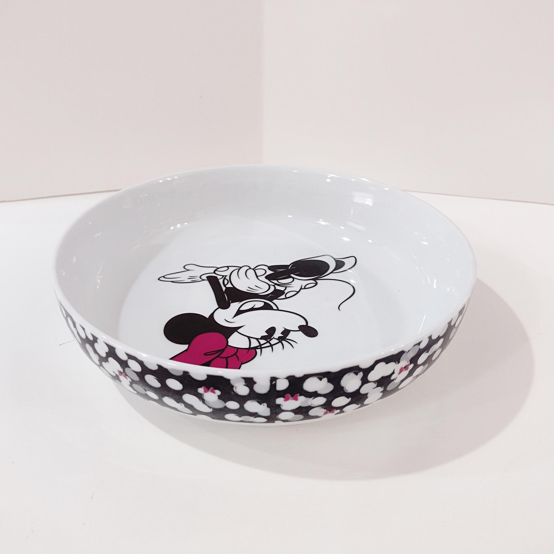 Vintage Mini Mouse Polka Dot Dinner Pasta Bowl