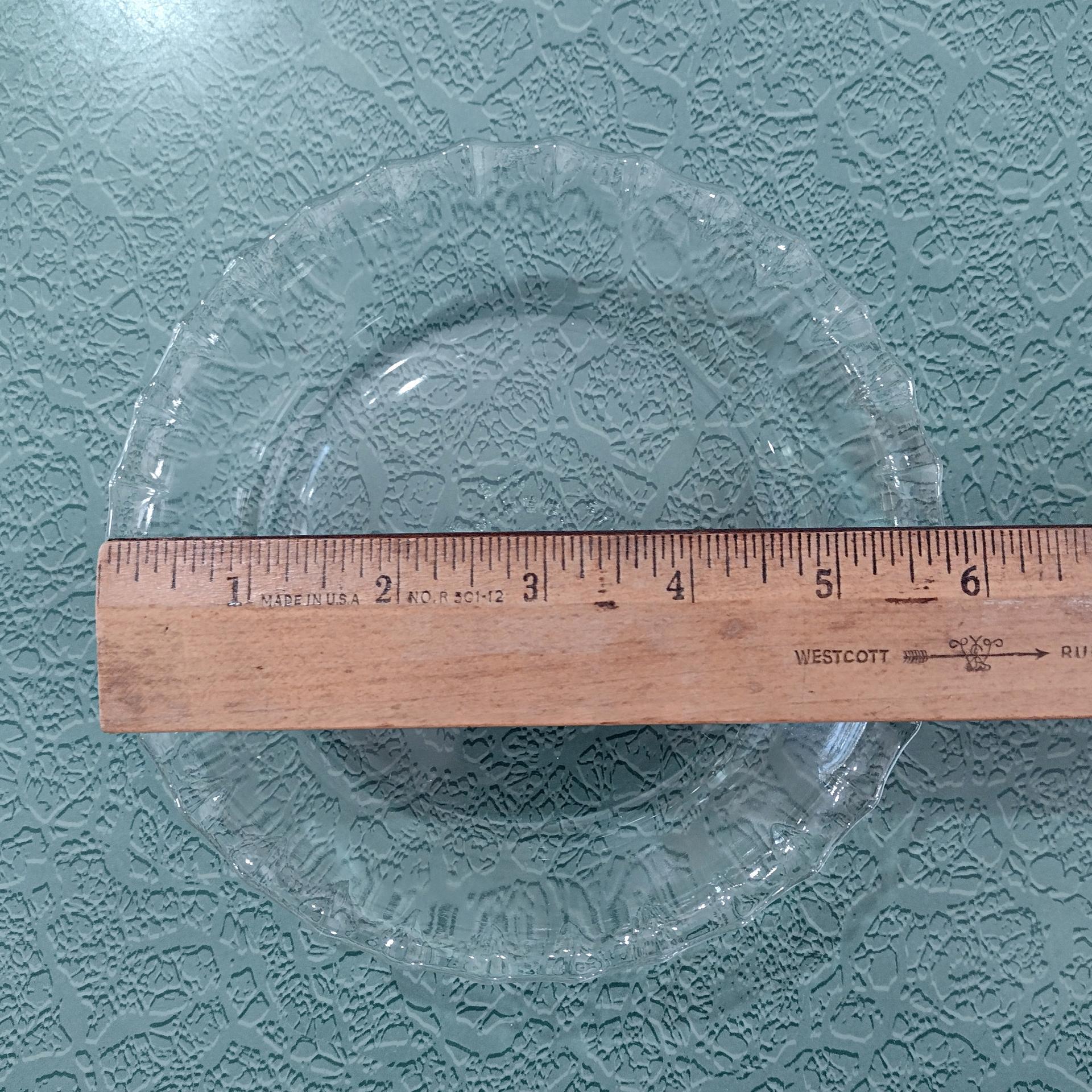 Vintage Pyrex Mini Pie Tart Dish 206, Set of Two, Clear Glass Fluted Pie Plate