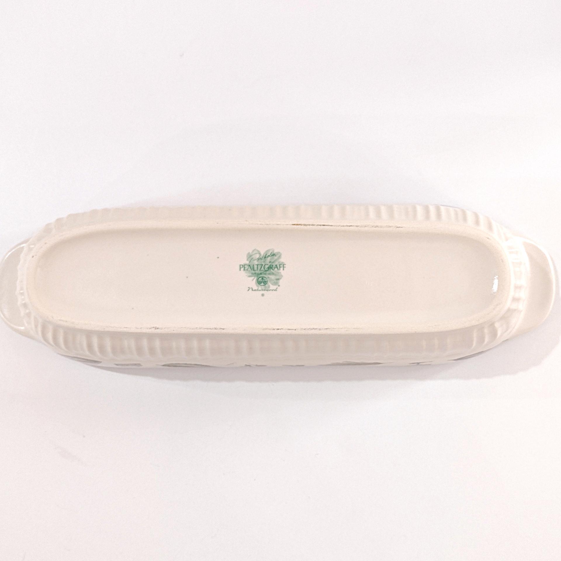 Vintage Pfaltzgraff Naturewood Stoneware Cracker Server Boat, Windowsill Flower Planter Pot