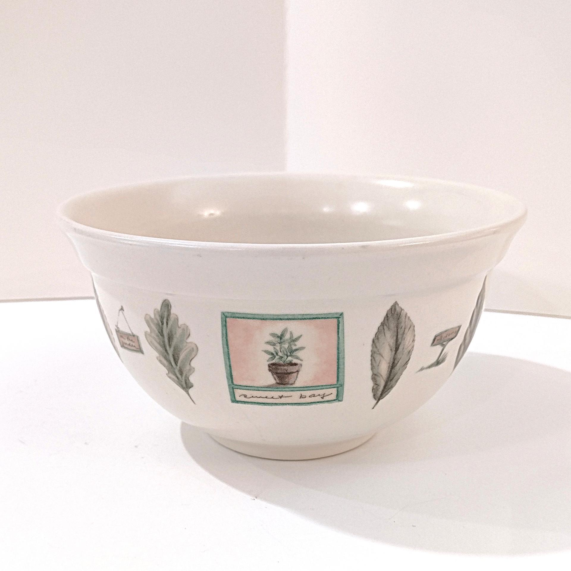 Vintage Pfaltzgraff Naturewood Stoneware 7 Inch Mixing Serving Bowl, Small Flower Planter Pot