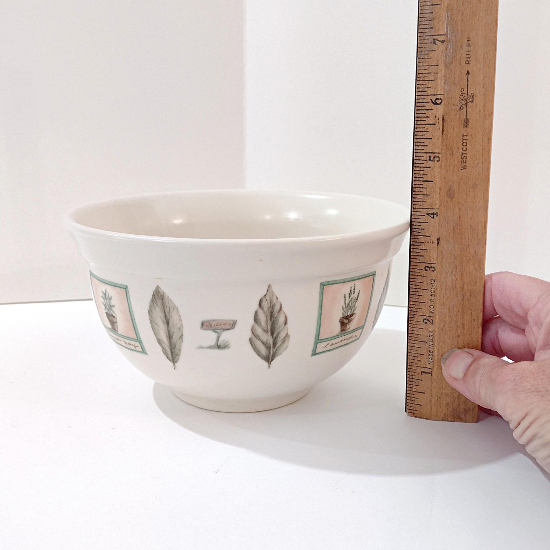Vintage Pfaltzgraff Naturewood Stoneware 7 Inch Mixing Serving Bowl, Small Flower Planter Pot