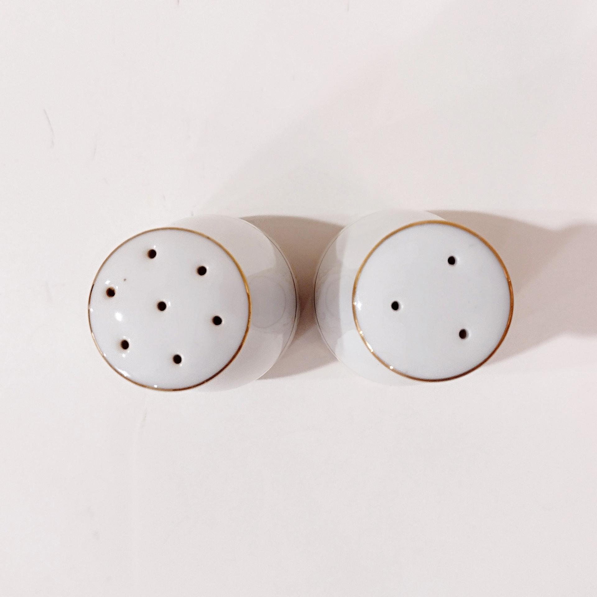Vintage Noritake May Garden Porcelain Salt and Pepper Shaker Set