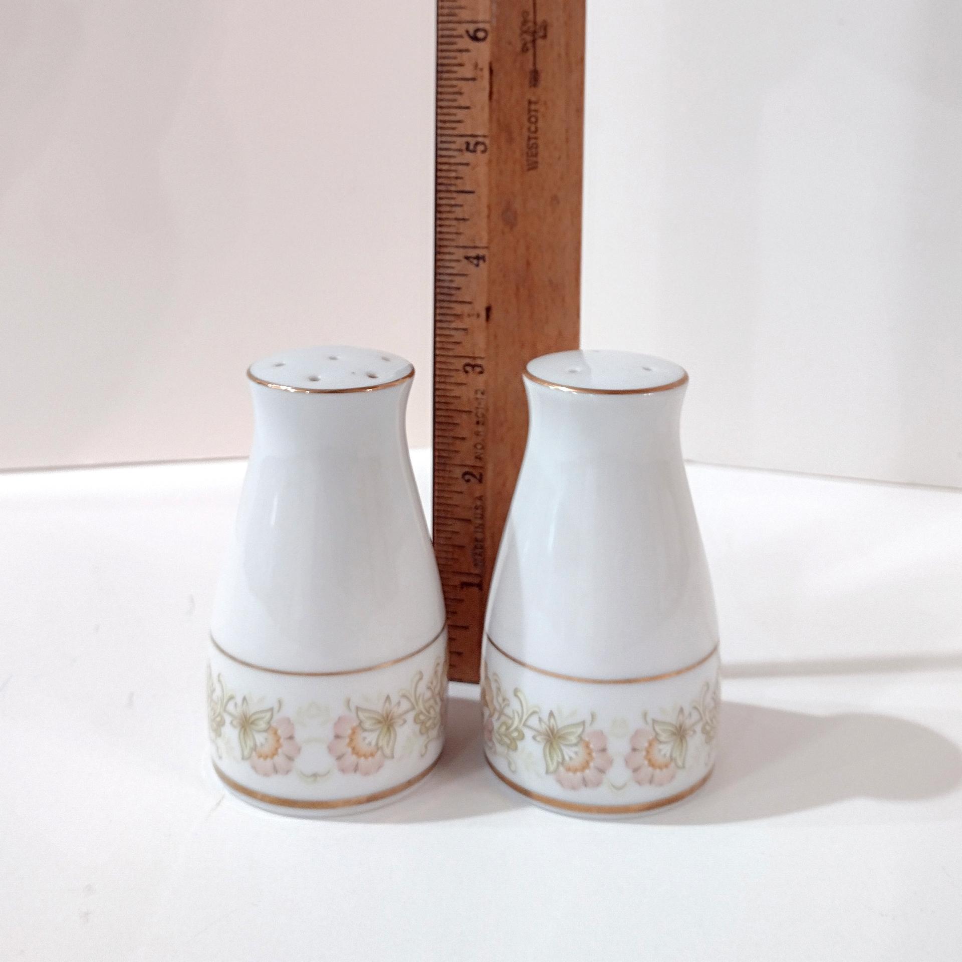 Vintage Noritake May Garden Porcelain Salt and Pepper Shaker Set