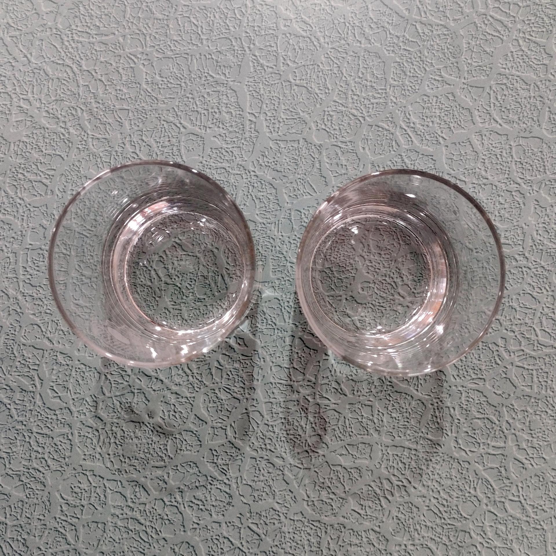 Vintage Numbskulls Whiskey Lowball Rocks Glasses, Set of Two, Etched Skull Glasses, Halloween Barware, Double Old Fashioned Glasses
