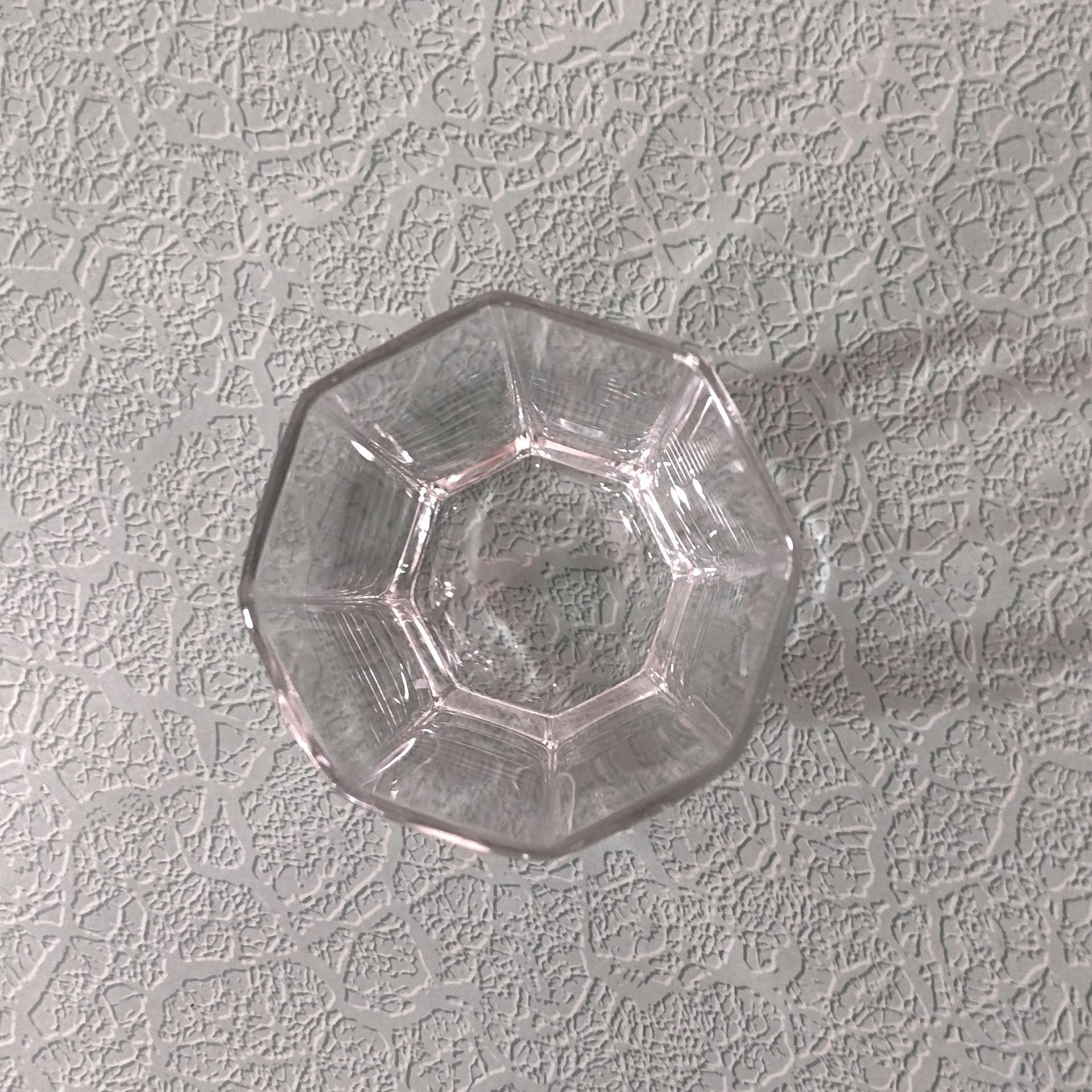 Vintage Cristal D'Arques Durand Octime Clear 12 Ounce Flat Tumbler, Octagonal Clear Highball Glass