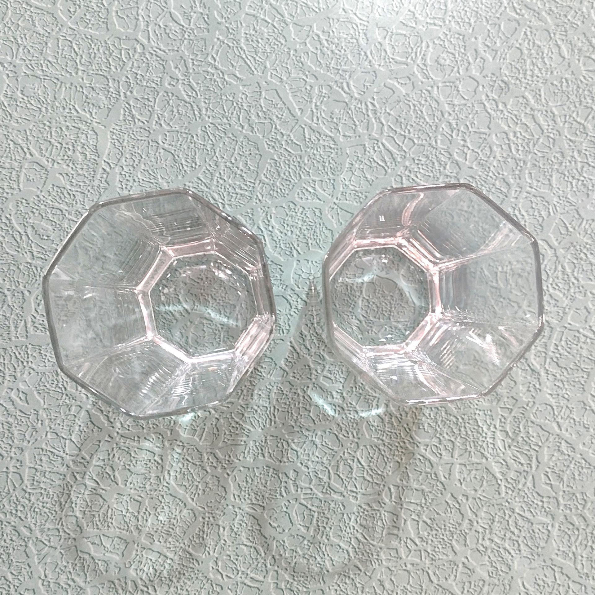 Cristal D'Arques Durand Octime Clear 14 Ounce Flat Tumbler Glasses, Set of Two