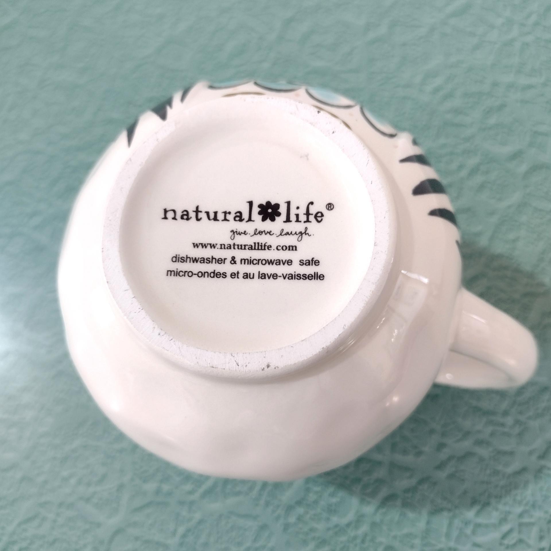 Vintage Owl Ceramic Coffee Tea Mug, Love the Moment Natural Life Owl Mug