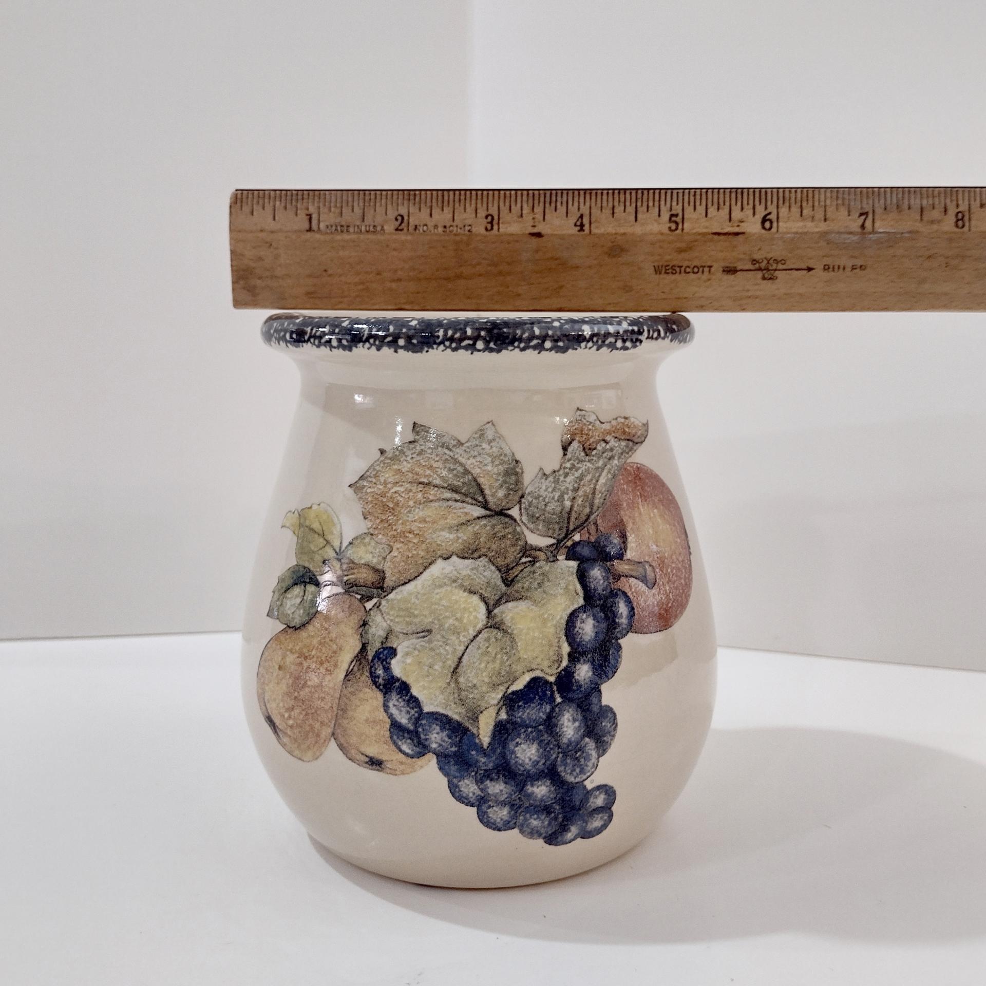 Vintage Home and Garden Party LTD Fruit Ceramic Spoon Utensil Holder