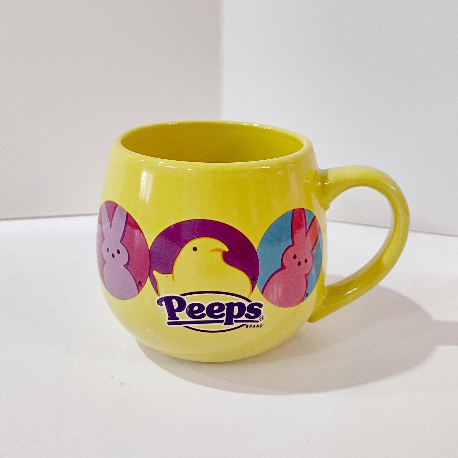 Vintage Yellow Peeps Marshmallow Candies Ceramic Coffee Tea Mug