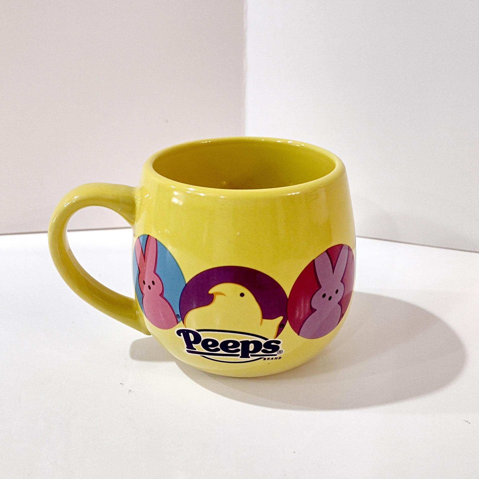 Vintage Yellow Peeps Marshmallow Candies Ceramic Coffee Tea Mug