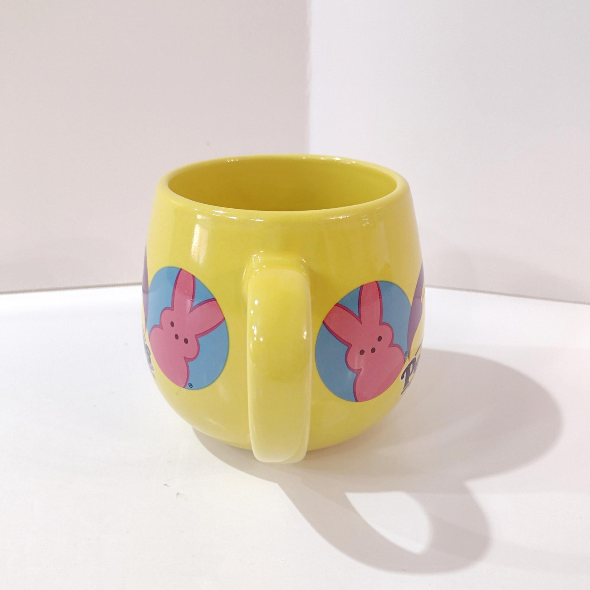 Vintage Yellow Peeps Marshmallow Candies Ceramic Coffee Tea Mug