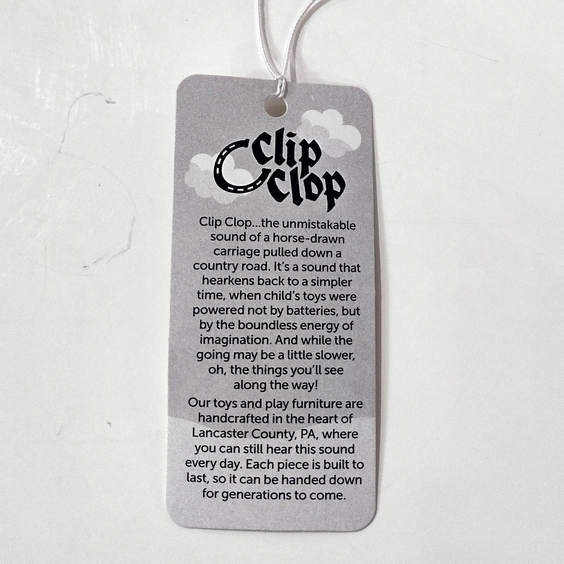 Vintage Wooden Bulldozer Rolling Child's Push Toy, Clip Clop Lapps Toys Handcrafted Amish Toy