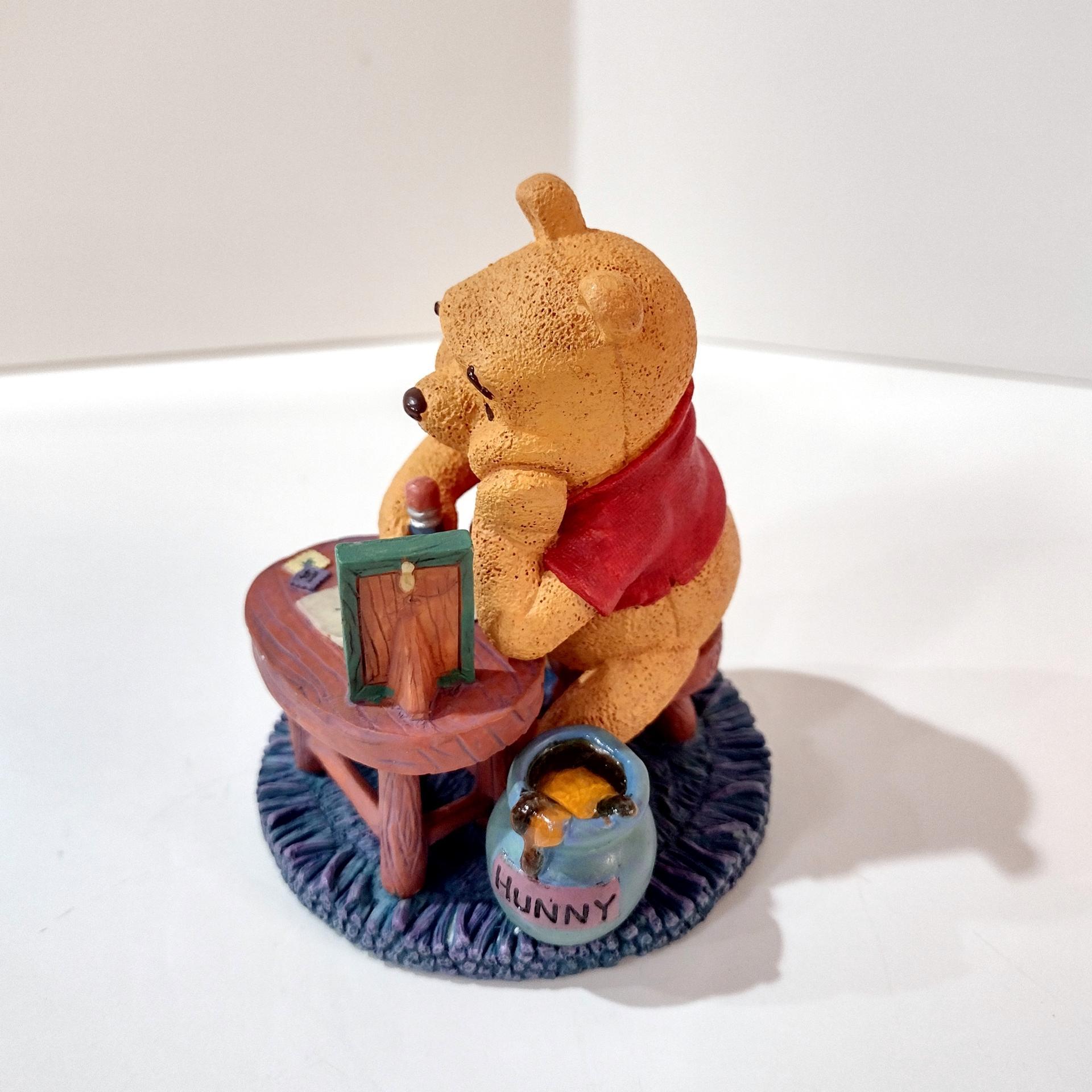 Vintage Winnie the Pooh Figurine, One is Much Lonelier Than Two, Simply Pooh Character Statue