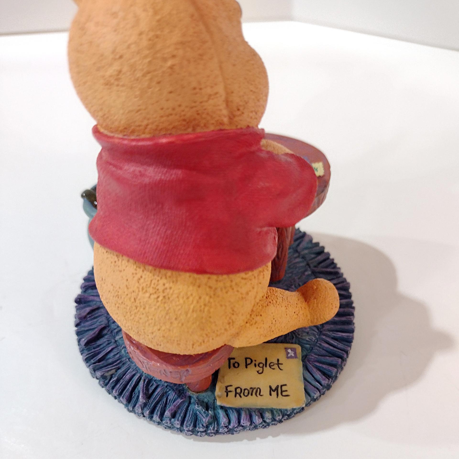 Vintage Winnie the Pooh Figurine, One is Much Lonelier Than Two, Simply Pooh Character Statue