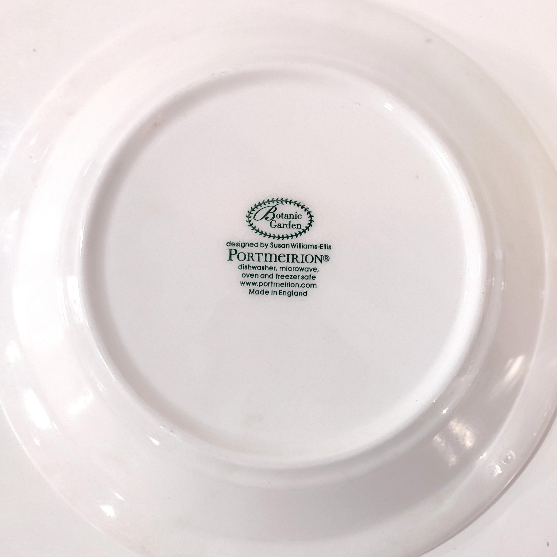 Vintage Portmeirion Botanic Garden Trailing Bindweed Soup Bowl, Butterfly Floral Serving Bowl