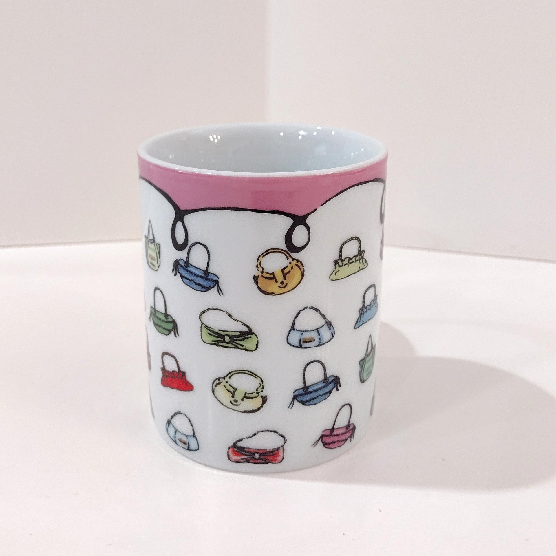 Vintage Novelty Purses Coffee Tea Ceramic Mug, Purse Lover Gift