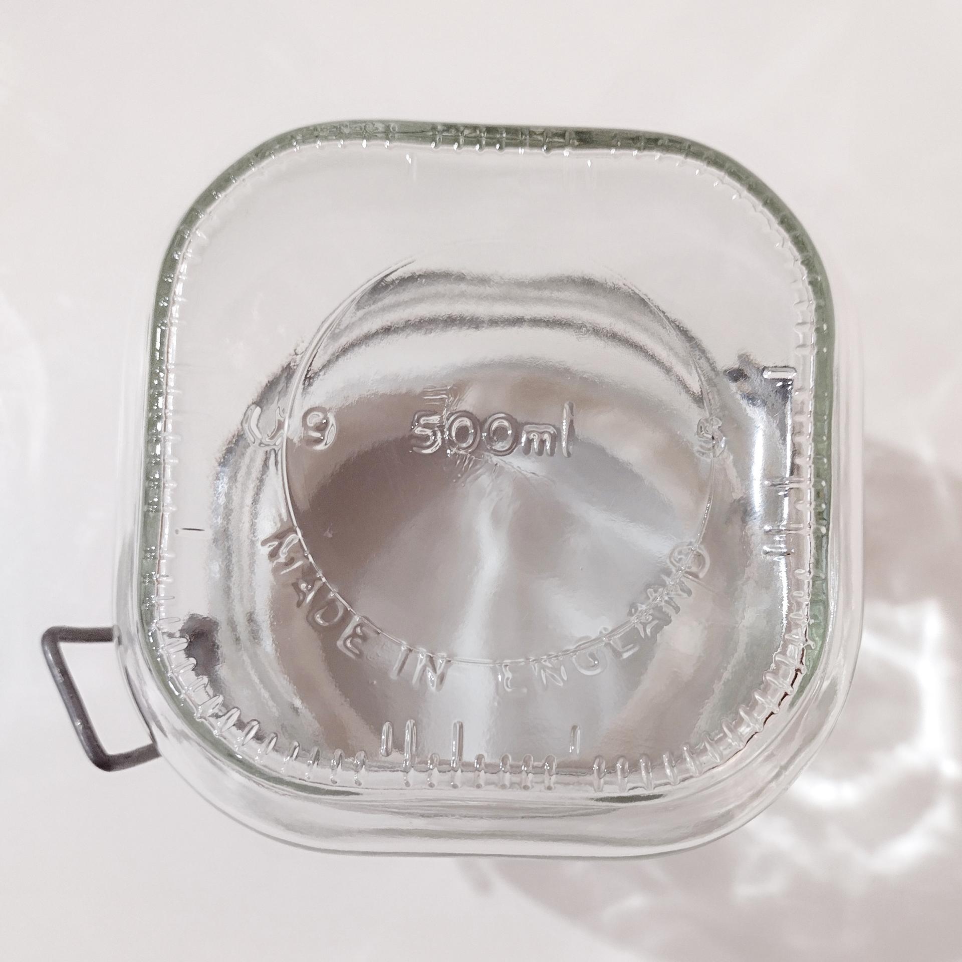 Vintage Ravenhead Kilner Mason Jar with Ceramic Apple Design Lid and Clamp, 20 Ounce Glass Airtight Storage Container