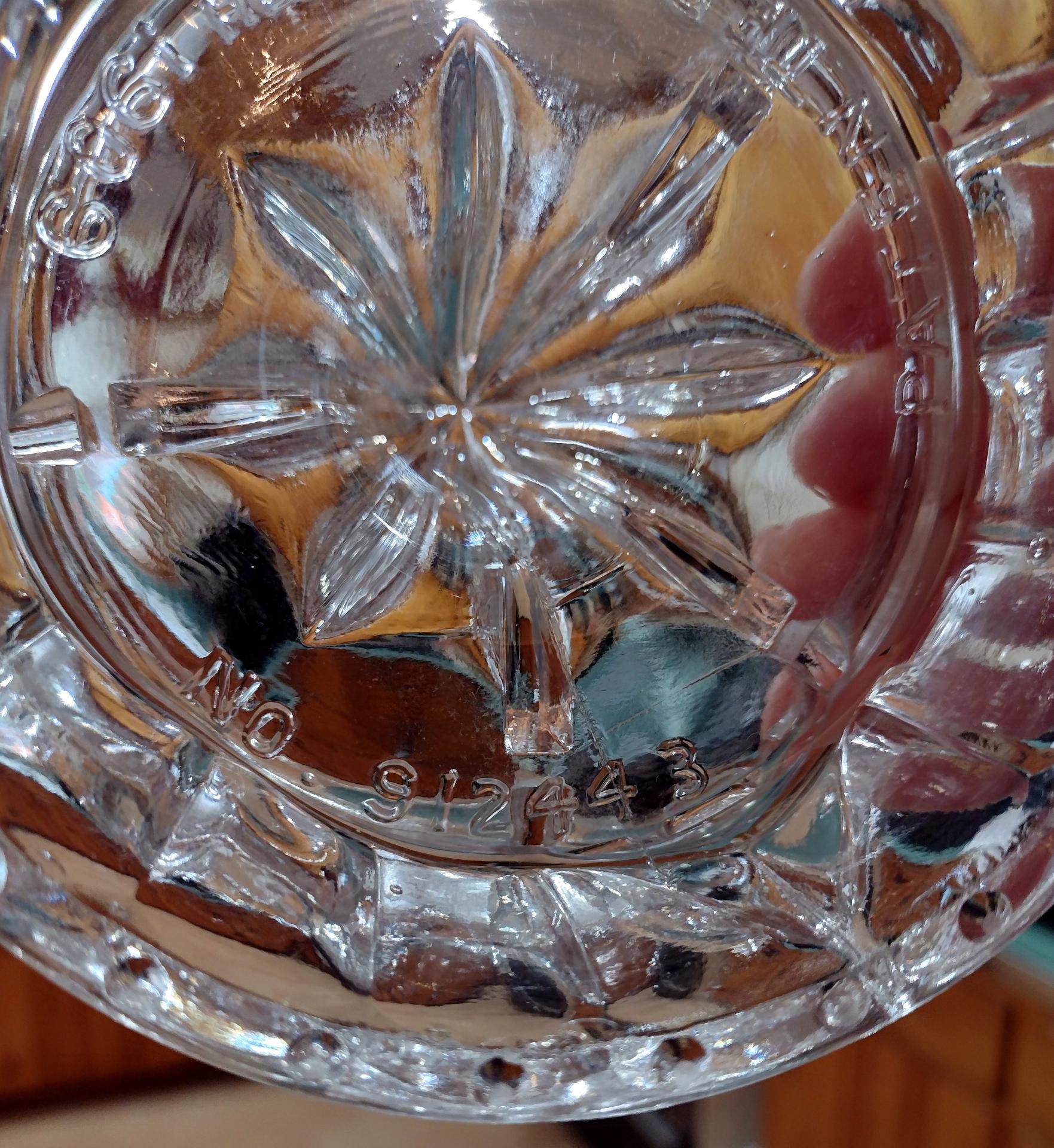 Antique Cambridge Clear Glass Juicer Reamer, AJ Bennet Juice Extractor,  EAPG Vaseline Glass