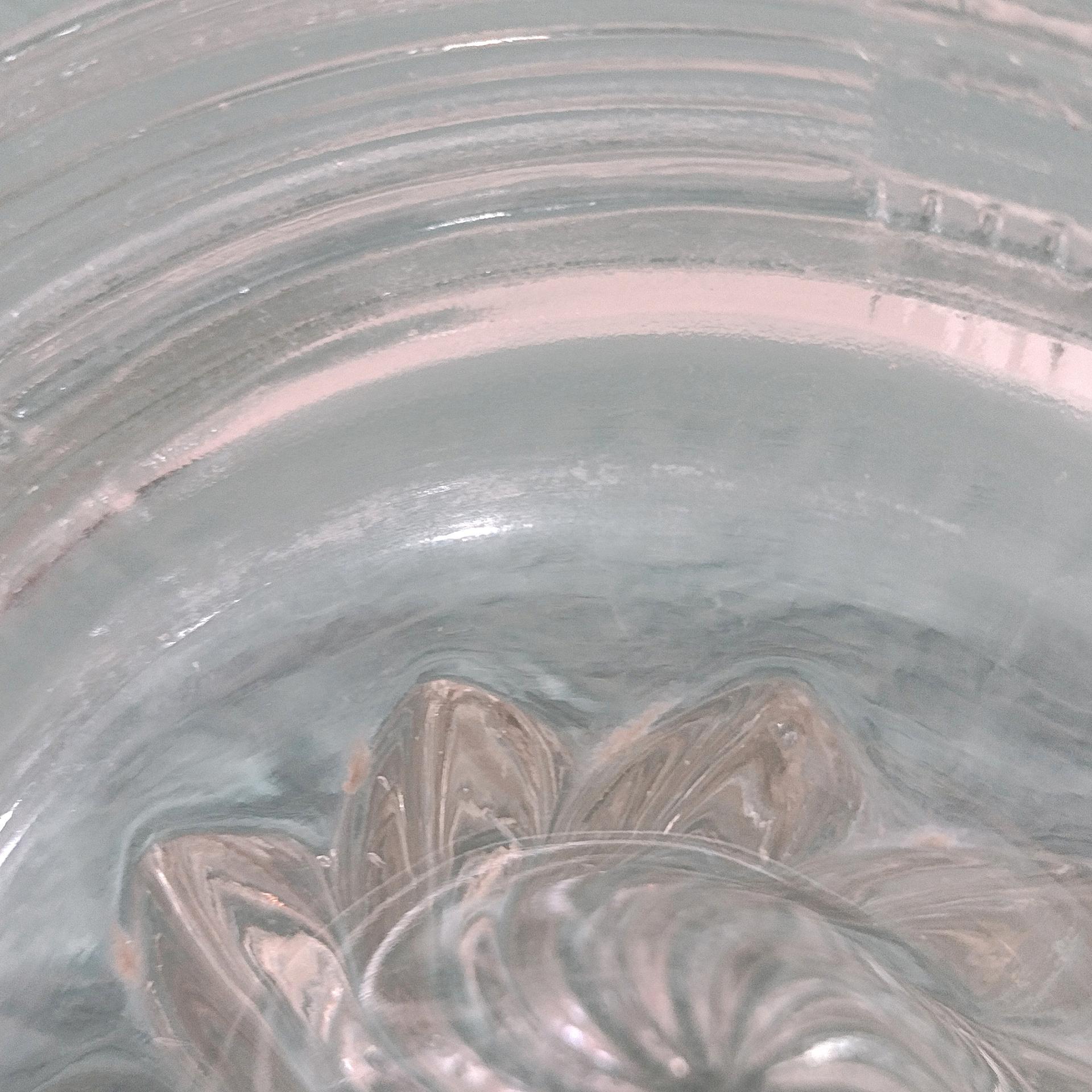 Vintage Hazel Atlas Crisscross Clear Juicer Reamer, Large Citrus Fruit Juicer