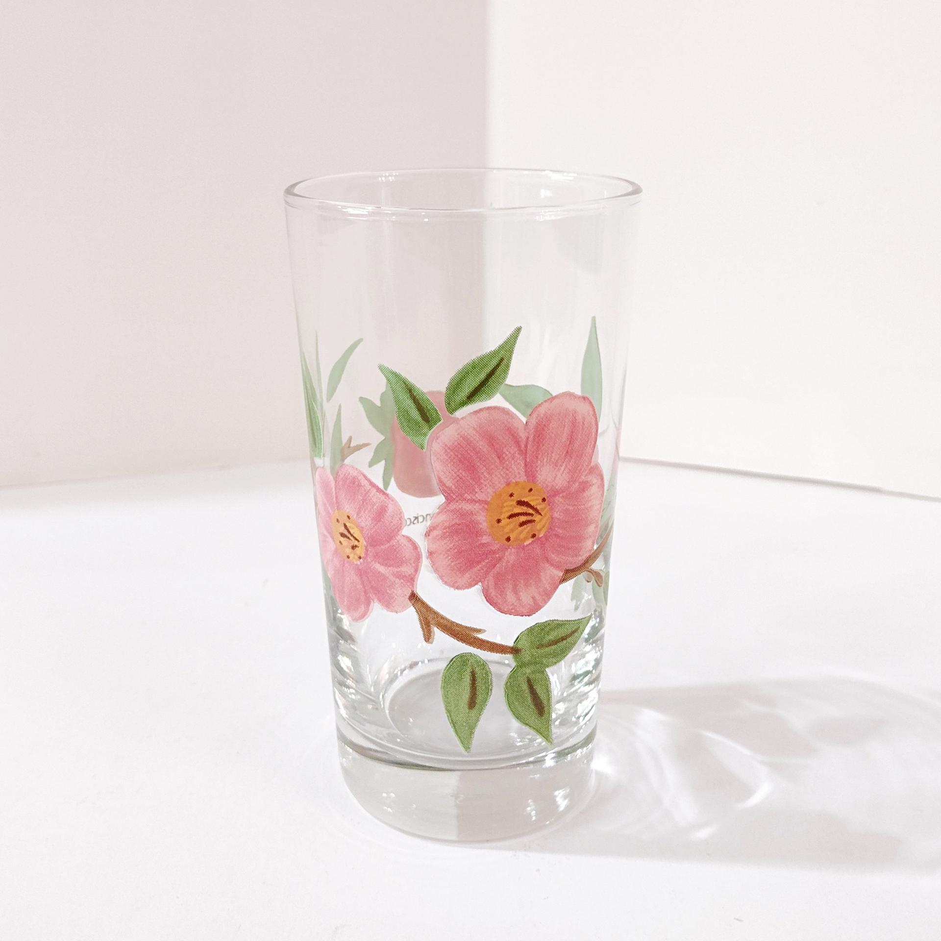 Vintage Franciscan Desert Rose 8 Ounce Juice Glasses, Set of Four