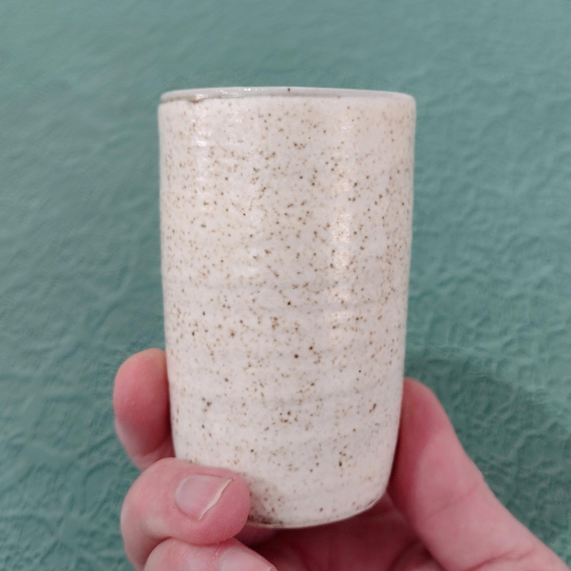 Vintage Otargiri Japanese Sake Tea Ceramic Stoneware Cups, Set of Five