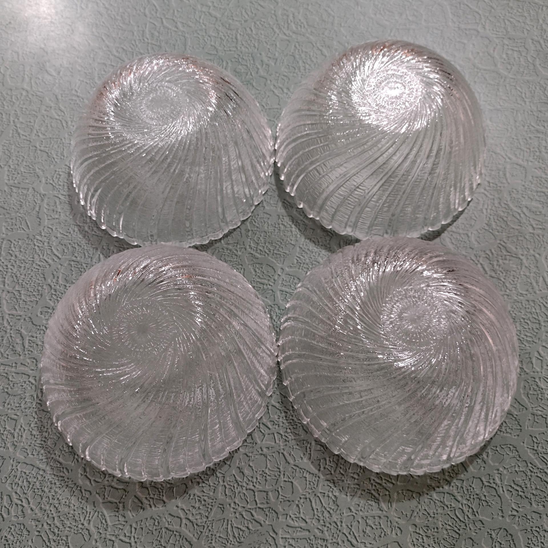 Vintage Arcoroc Seabreeze Salad Cereal Dessert Bowls, Set of 4