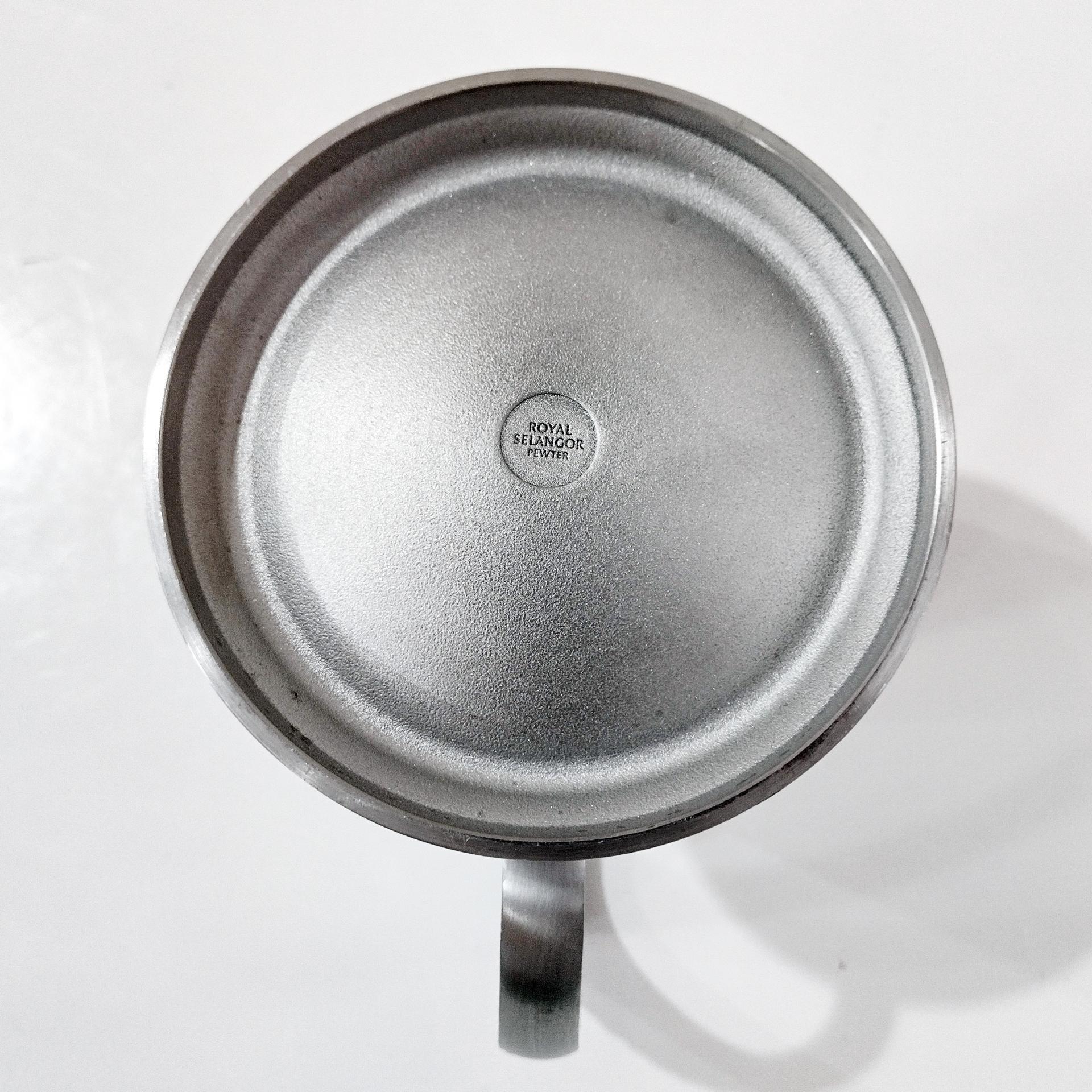 Vintage Royal Selangor Classic Expressions Pewter Tankard, 20 Ounce Pewter Mug Beer Stein with Scroll Detail