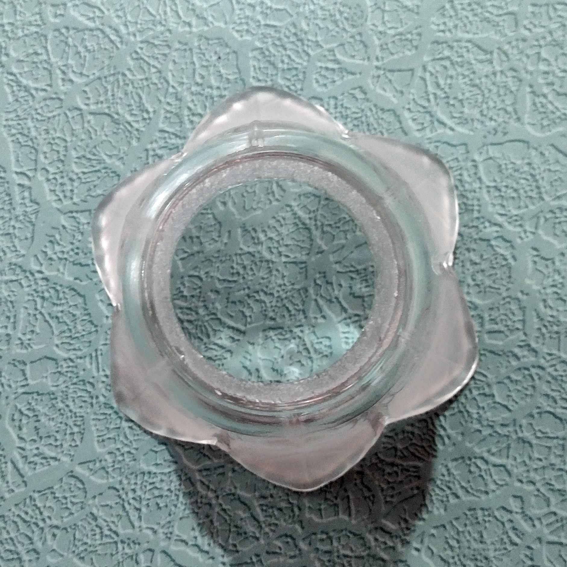 Vintage Frosted Petal Leaf Glass Lamp Light Shade, Flower Shaped Replacement Shade