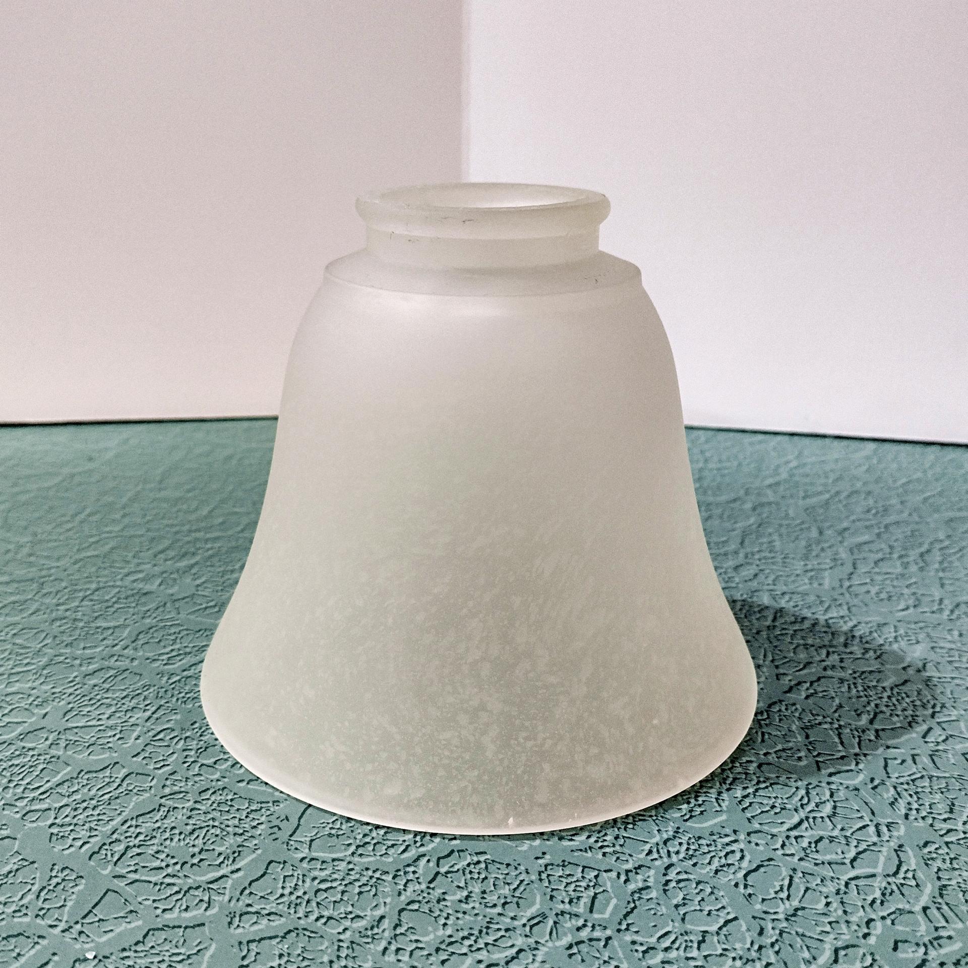 Vintage Frosted Glass Lamp Light Shade, Bell Shaped Replacement Shade