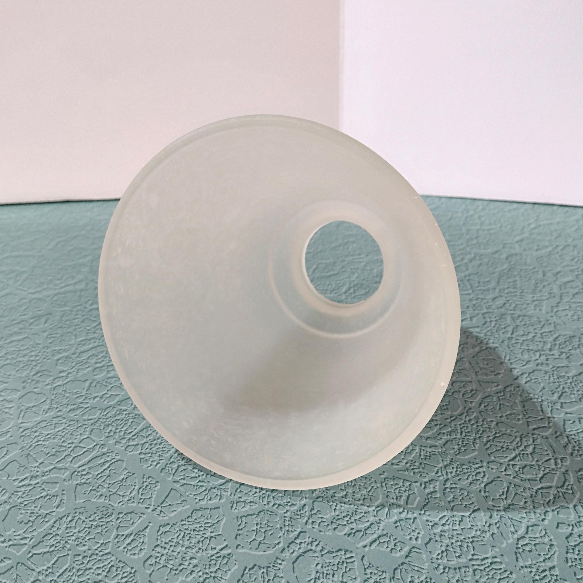 Vintage Frosted Glass Lamp Light Shade, Bell Shaped Replacement Shade