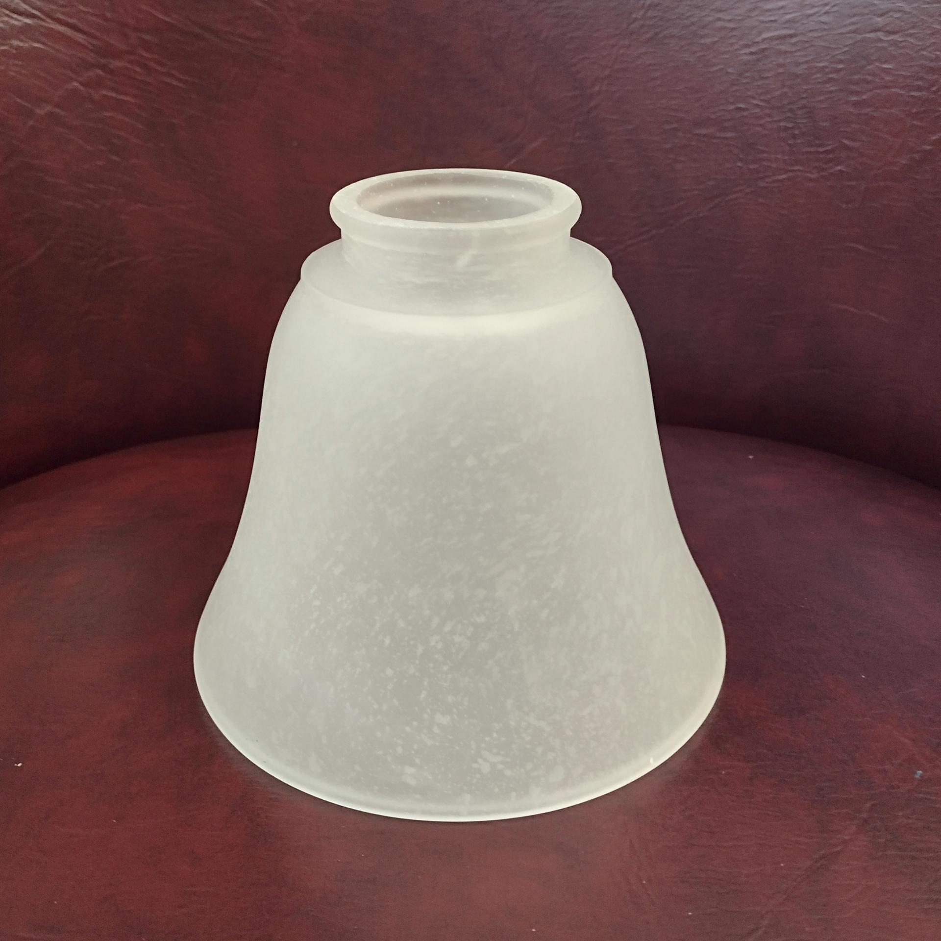 Vintage Frosted Glass Lamp Light Shade, Bell Shaped Replacement Shade