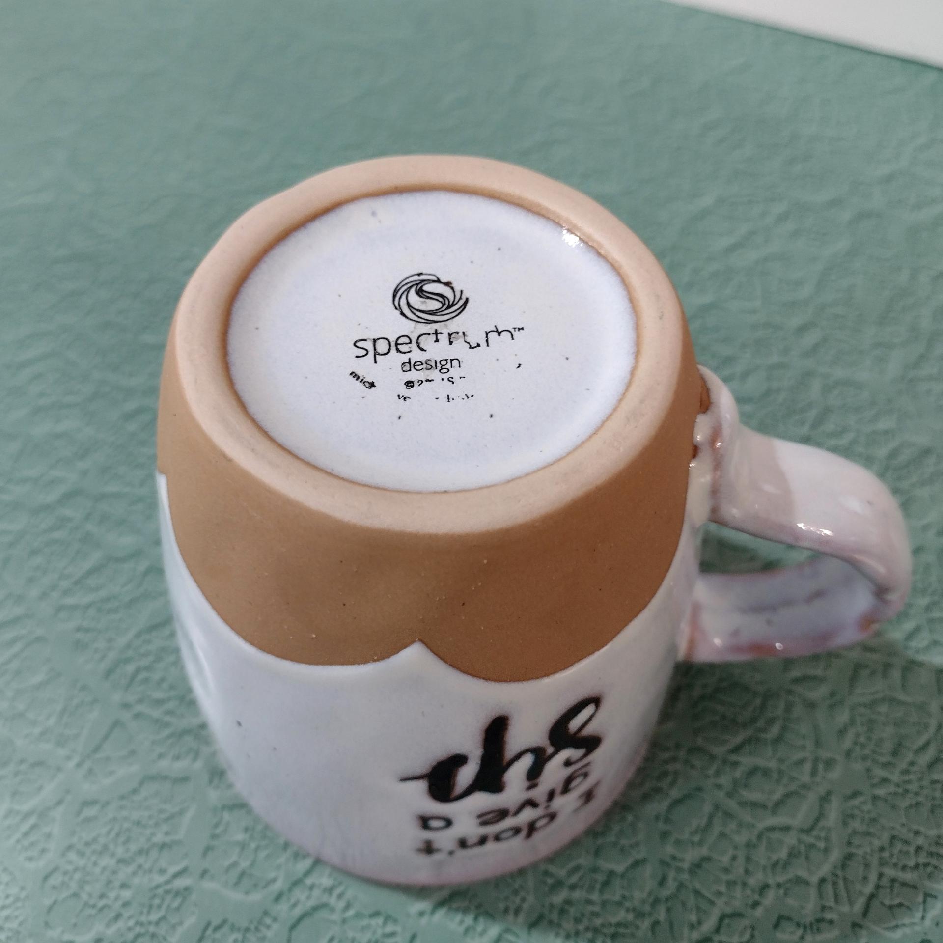 Vintage I Don't Give a Sip Coffee Tea Mug, Funny Humorous Ceramic Mug