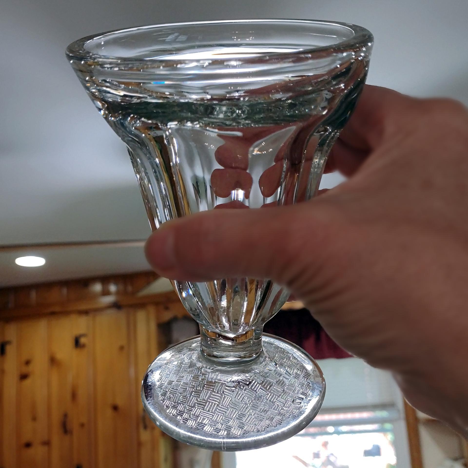 Vintage Retro Ice Cream Footed Sundae Dessert Glasses, Vintage Fountainware