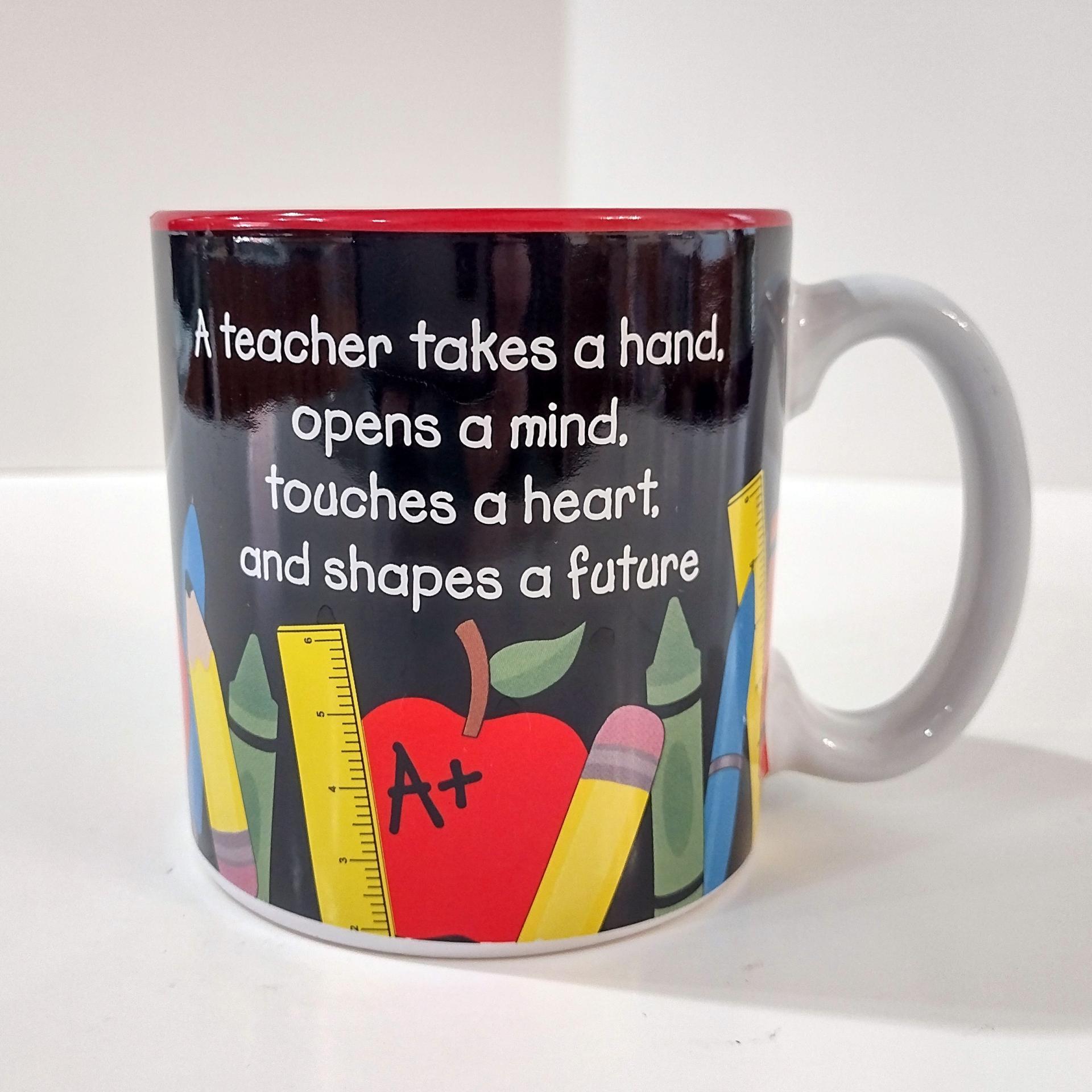 Vintage Inspirational Teacher Appreciation Ceramic Coffee Tea Mug, Teacher Gift