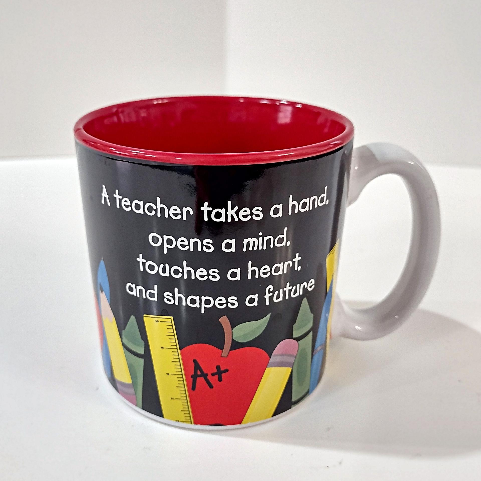 Vintage Inspirational Teacher Appreciation Ceramic Coffee Tea Mug, Teacher Gift