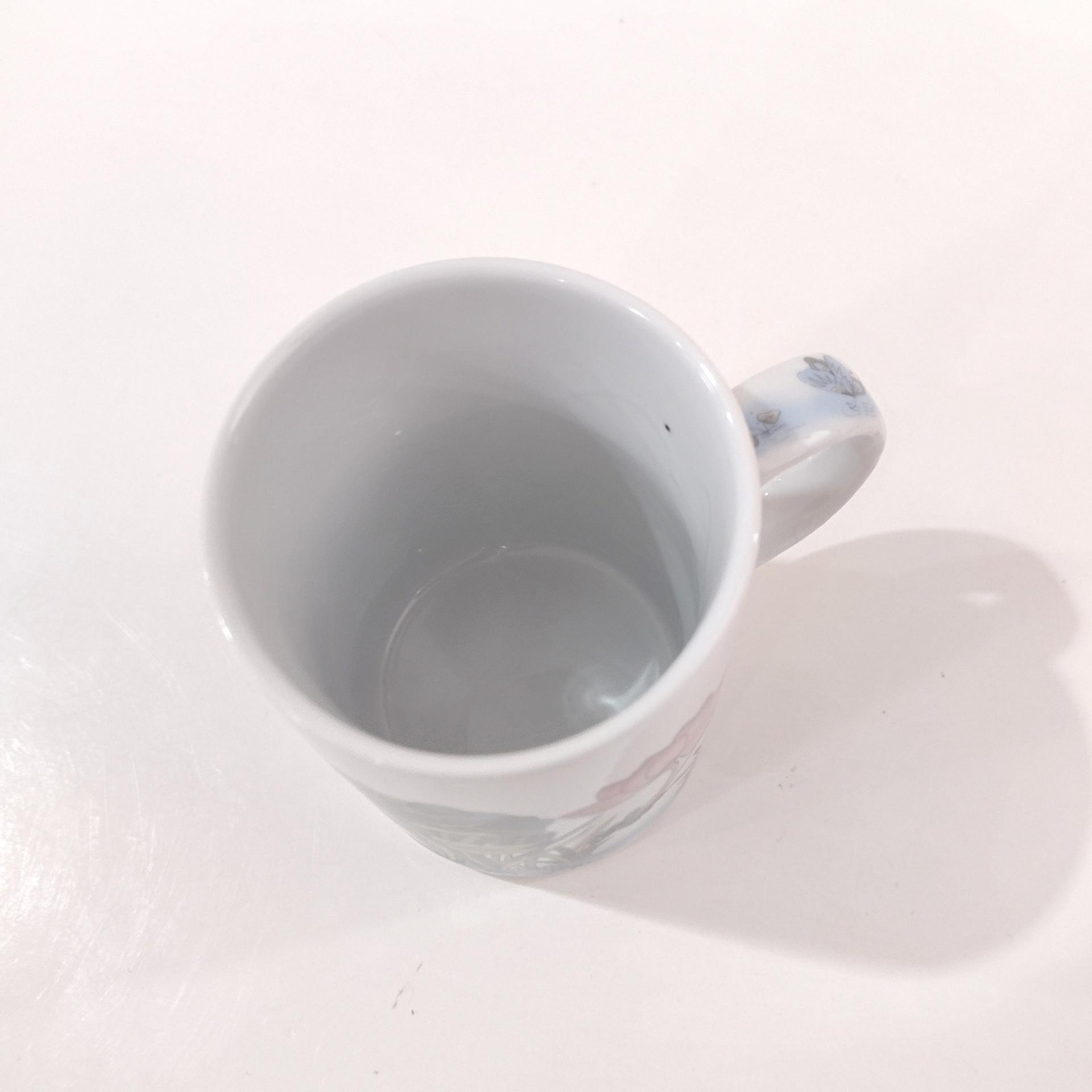 Floral Butterfly Tea Mug with Infuser Strainer and Lid, Covered Coffee Tea Cup