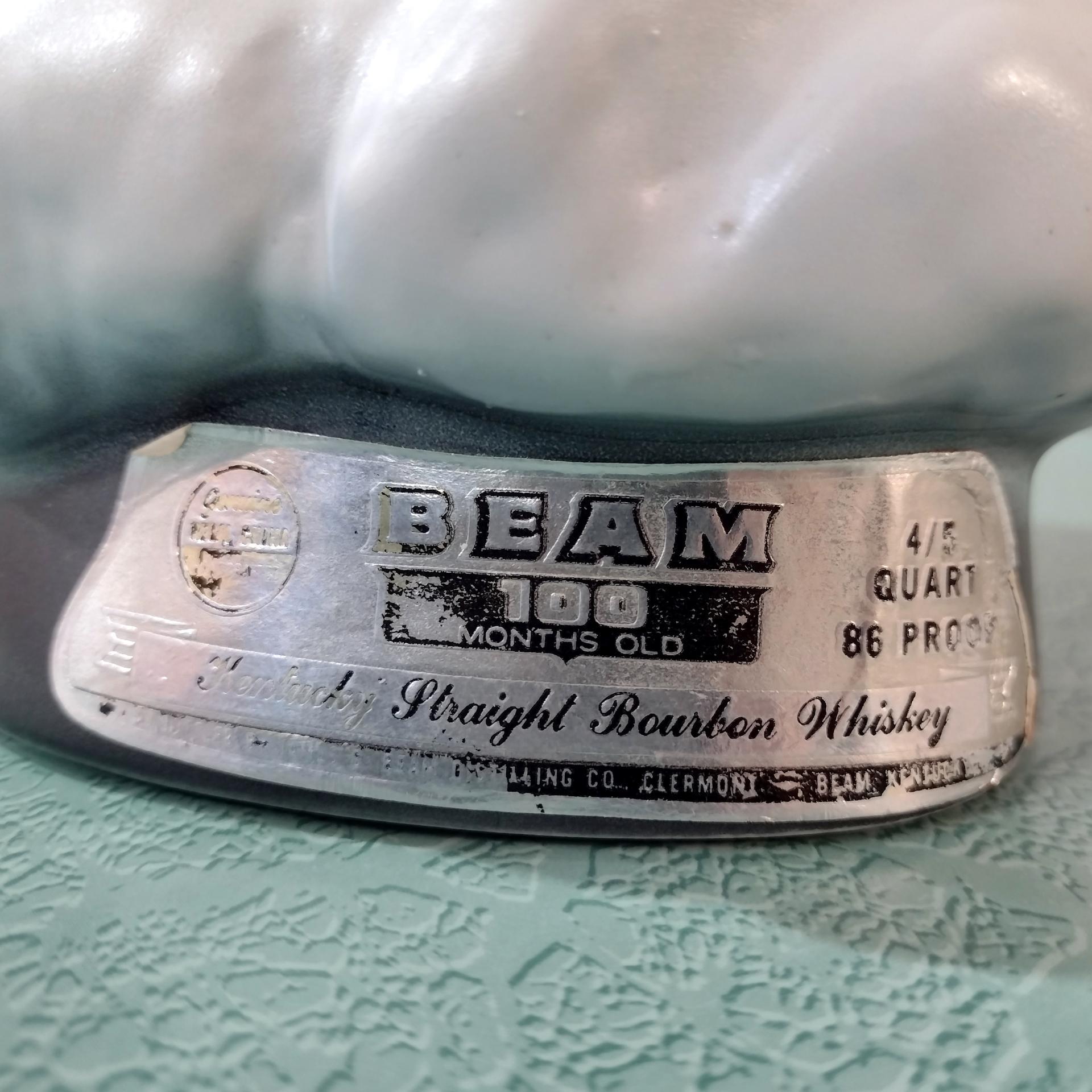 Vintage 1973 Jim Beam Tiffiny Poodle Collector Ceramic Bottle, National Association of Jim Beam Bottle & Specialties Clubs