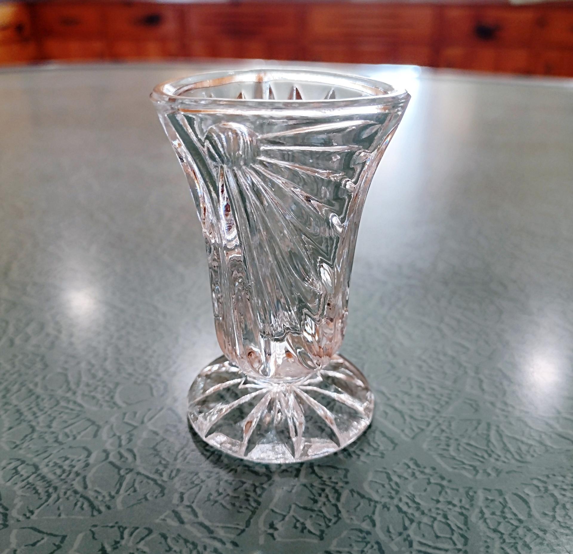 Vintage Pressed Glass Toothpick Holder