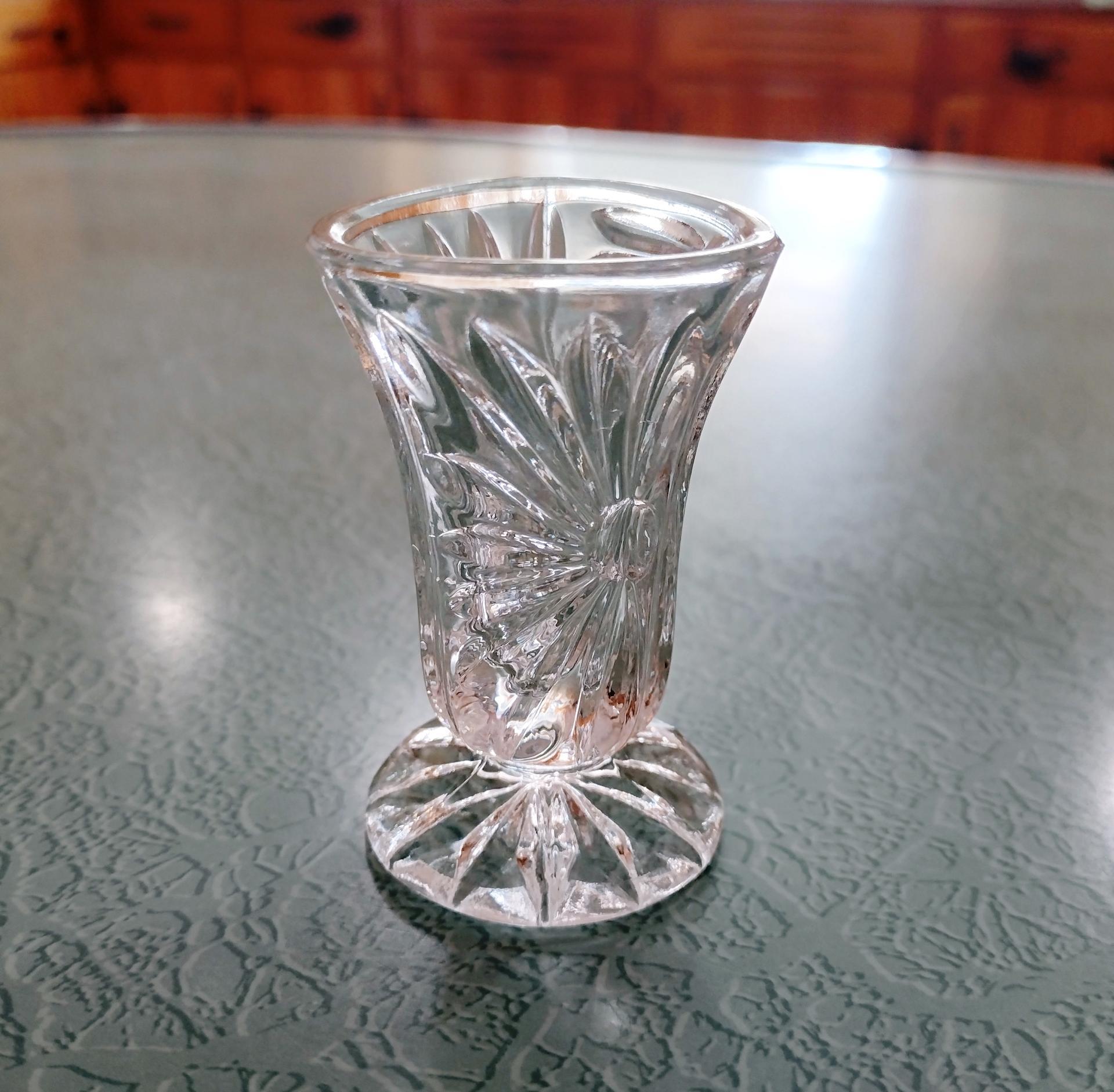 Vintage Pressed Glass Toothpick Holder